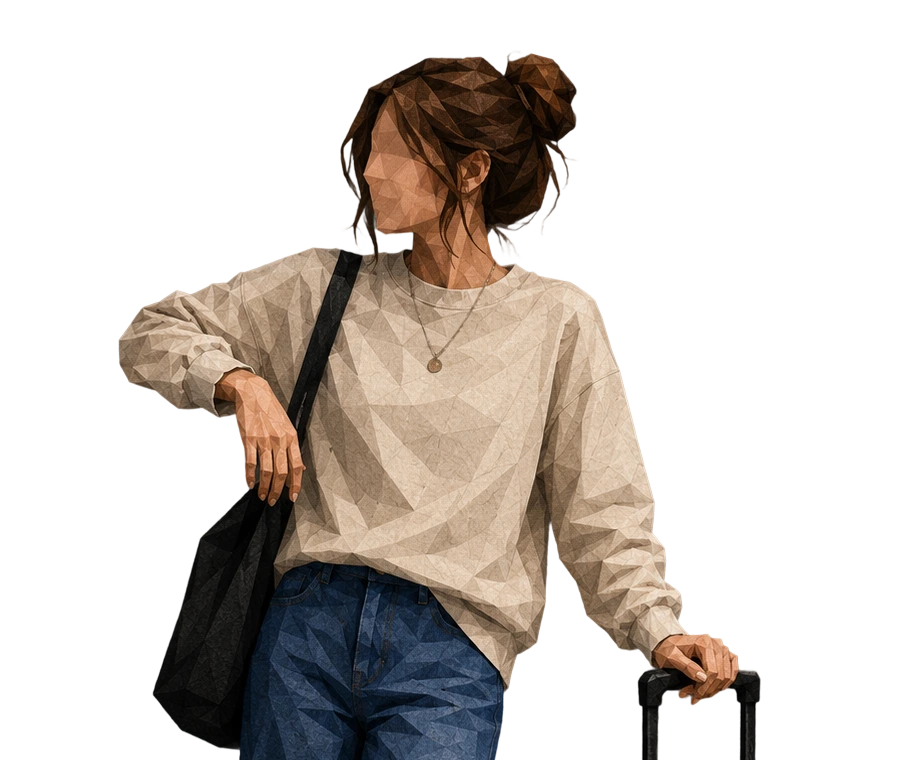 Student with bag